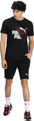 PUMA LOGO MEN SLIM FIT T-SHIRT | BLACK