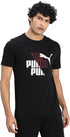 PUMA LOGO MEN SLIM FIT T-SHIRT | BLACK