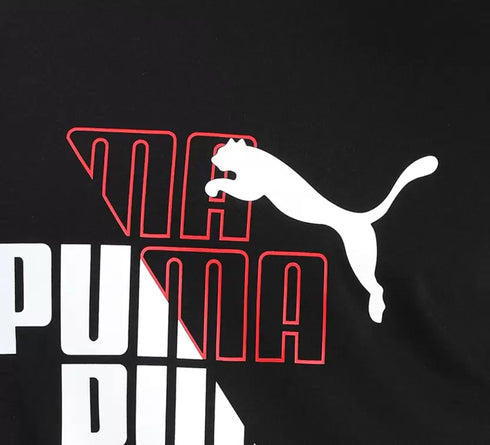 PUMA LOGO MEN SLIM FIT T-SHIRT | BLACK