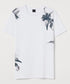H&M-PRINTED T-SHIRT-MEN FLOWERS | WHITE