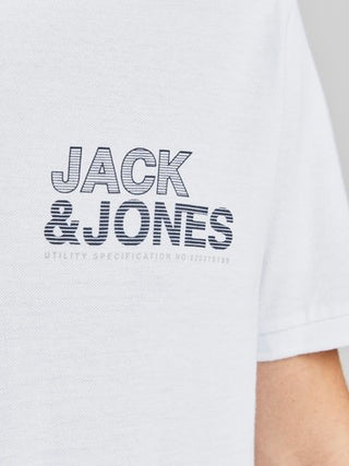 JACK & JONES JCOFLOKI POLO SHIRT | WHITE