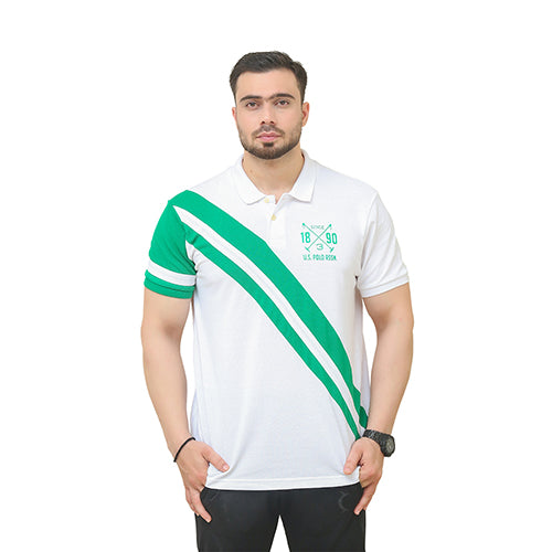 US POLO ASSN GOLF PRO FIT SHORT SLEEVE POLO SHIRT | WHITE