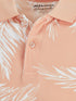 JACK & JONES FLORAL SHORT SLEEVE POLO SHIRT | PEACH COLOUR