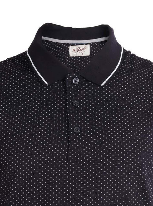 PENGUIN PRINTED POLO SHIRT | BLACK