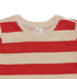 H.&.M-KIDS-STRIPED-CREW NECK | T-SHIRT | RED & CREAM