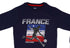 FRANCE SWEATSHIRT WITH VINTAGE FRENCH FLAG SPORTS DESIGN | BLUE