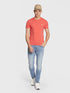 GUESS ORGANIC COTTON SUPER SLIM FIT T-SHIRT | RED