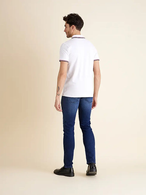 CELIO MEN'S NECETWO POLO SHIRT | WHITE ( SALE )