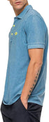 REPLAY - DYYED C0TT0N PIQUET SHORT SLEEVE POLO | LIGHT BLUE