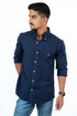 RALPH LAUREN CASUAL SLIM FIT-SHIRT | NAVY BLUE