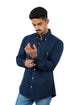 RALPH LAUREN CASUAL SLIM FIT-SHIRT | NAVY BLUE