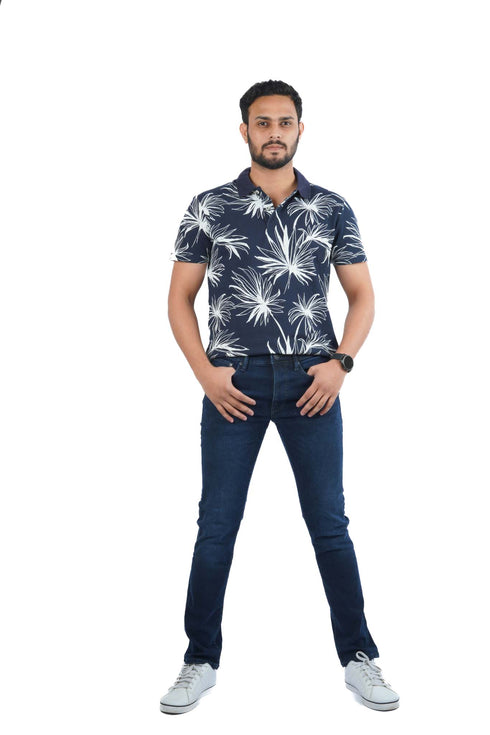 C&A MENS SKINNY JEANS-DARK BLUE