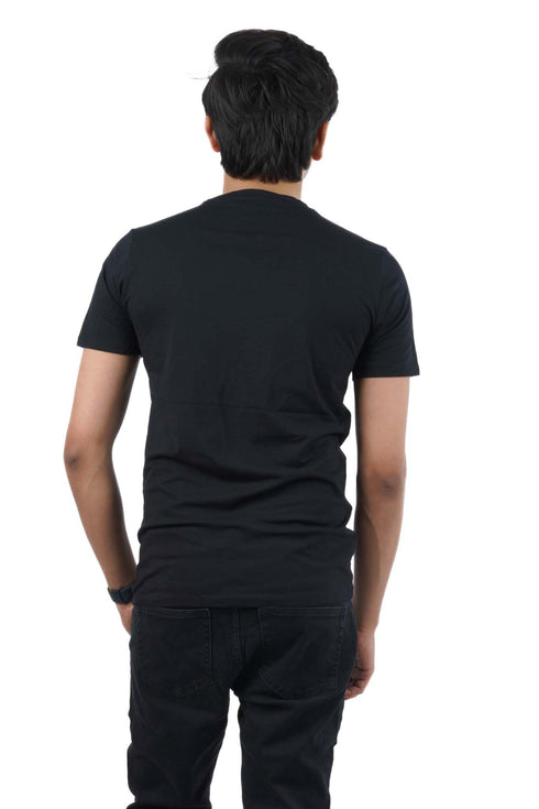 DIESEL CREW NECK FLEXIBLE T-SHIRT | BLACK