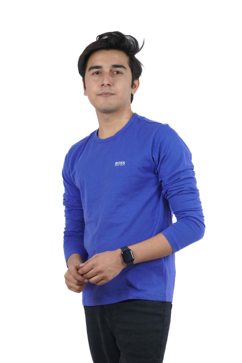 HUGO BOSS FULL SLEEVE T-SHIRT | BLUE