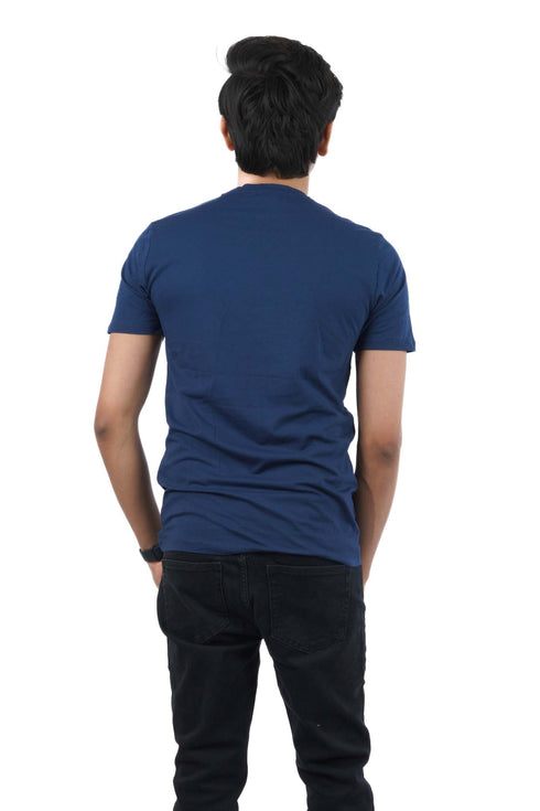 DIESEL CREW NECK FLEXIBLE T-SHIRT | DARK BLUE
