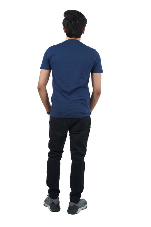 DIESEL CREW NECK FLEXIBLE T-SHIRT | DARK BLUE