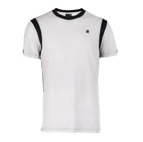 G-STAR RAW Slim Fit Crew Neck T-Shirt – White with Black Stripes (Sale)