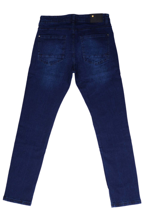 PAD & PEN REGULAR FIT JEANS-MENS | DENIM BLUE