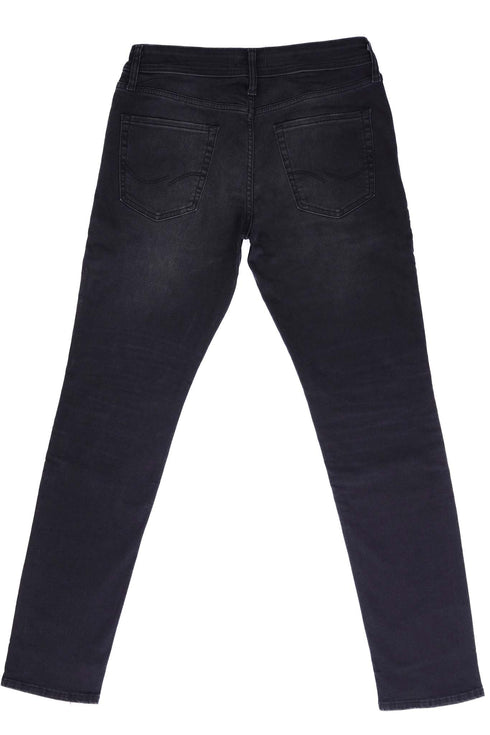 JACK & JONES RIPPED-SLIM FIT JEANS MENS | BLACK