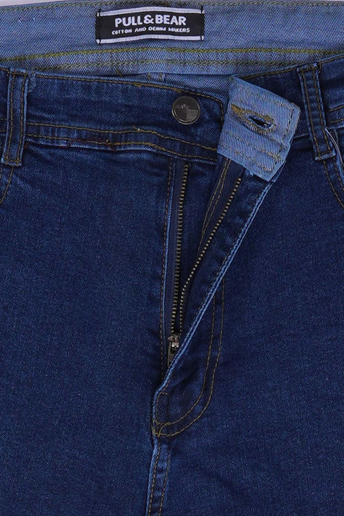 PULL & BEAR SLIM FIT DENIM JEANS | DARK BLUE