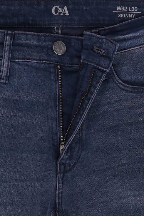 C&A MENS SKINNY JEANS-LIGHT GREY
