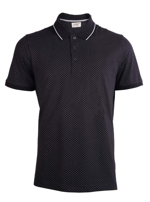 PENGUIN PRINTED POLO SHIRT | BLACK