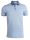 NEXT CLASSIC COMFORT FIT FIGURED POLO SHIRT | SKY BLUE