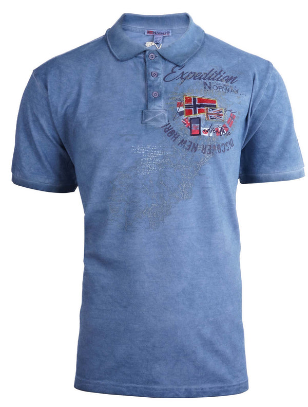 GEOGRAPHICAL NORWAY MENS REGULAR FIT POLO SHIRT | LIGHT GREY