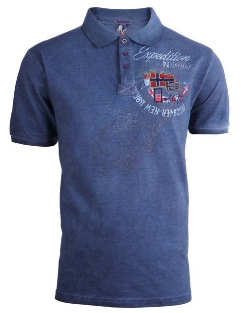 GEOGRAPHICAL NORWAY MENS REGULAR FIT POLO SHIRT | DARK GREY