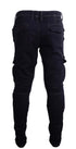 PEPE JEANS CHASE CARGO PANTS JOGGER FIT TROUSER | BLACK
