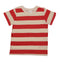 H.&.M-KIDS-STRIPED-CREW NECK | T-SHIRT | RED & CREAM