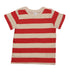 H.&.M-KIDS-STRIPED-CREW NECK | T-SHIRT | RED & CREAM