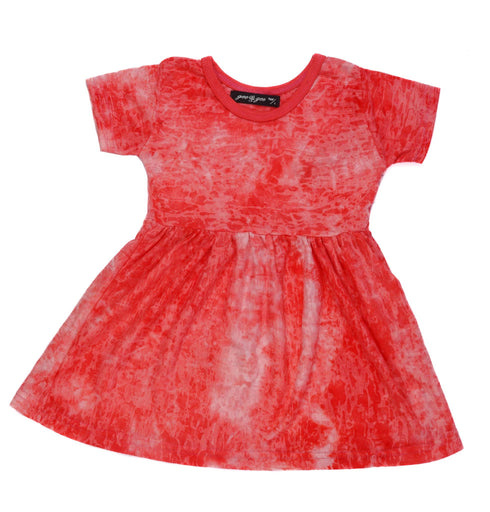 GEE & GEE TIE DYE MID WAIST DRESS | PINK