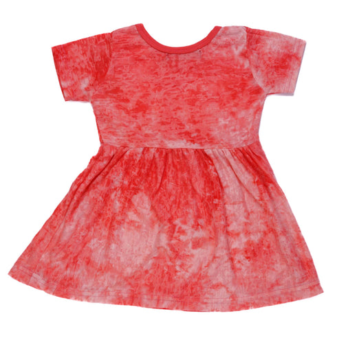 GEE & GEE TIE DYE MID WAIST DRESS | PINK