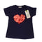 OVS KIDS HEART EMBROIDERED LOGO T-SHIRT | D.BLUE