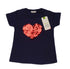 OVS KIDS HEART EMBROIDERED LOGO T-SHIRT | D.BLUE