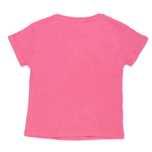 URB KIDS GRAPHICAL PRINT CREW NECK T-SHIRT | PINK