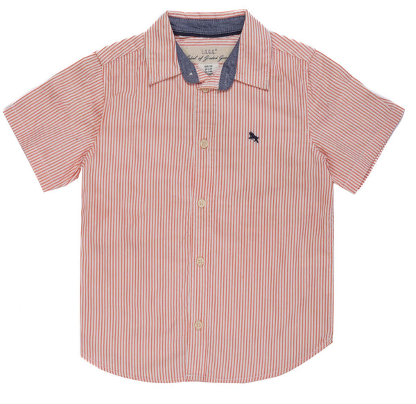 L.O.G.G-KIDS-CASUAL STRIPED-SHIRT | PINK