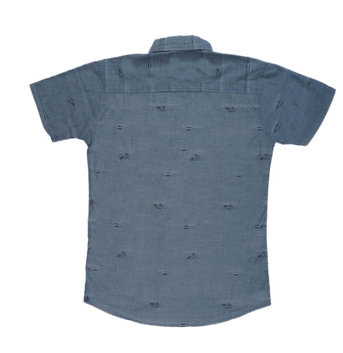 ZARA-KIDS | FILL LOGO | HALF SLEEVE SHIRT | GREY