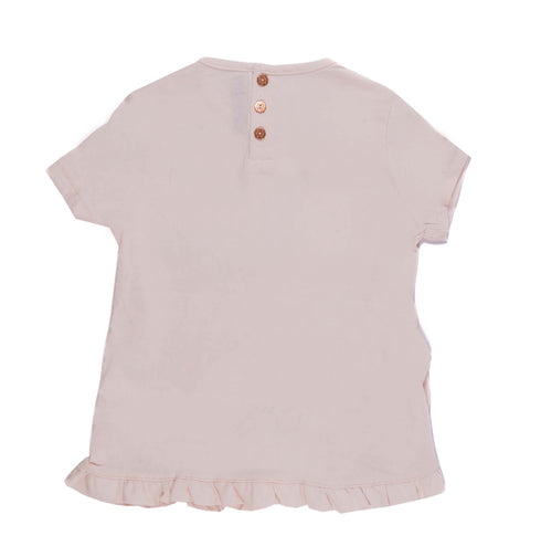 S.E.R.G.E.N.T M.A.J.O.R-BABY GIRL-EMBROIDERED LOGO | T-SHIRT | LIGHT PINK