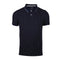 JULES DOTTED PRINT RIBBED SHORT SLEEVE POLO SHIRT | DARK BLUE