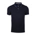 JULES DOTTED PRINT RIBBED SHORT SLEEVE POLO SHIRT | DARK BLUE