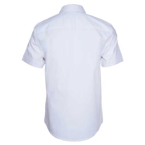 GUESS LOS ANGELES PREMIUM HALF SLEEVE SLIM FIT SHIRT | WHITE