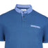 JULES MENS SOLID HALF SLEEVE CONTRAST COLLER POLO | BLUE
