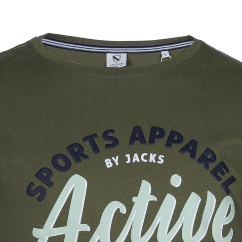 JACK'S SPORTS APPAREL BY JACK'S MEN TSHIRT| OLIVE GREEN