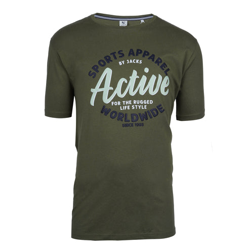JACK'S SPORTS APPAREL BY JACK'S MEN TSHIRT| OLIVE GREEN