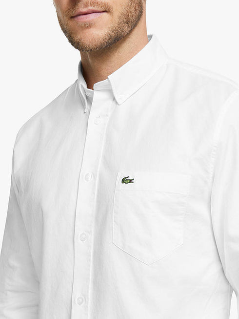 LACOSTE PREMIUM OXFORD SHIRT MEN | WHITE