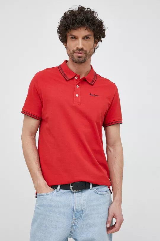 PEPE JEANS JET COTTON POLO | RED – MEN'S PREMIUM POLO SHIRT