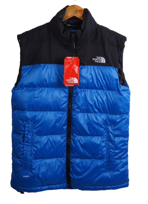 TNF-SLEEVELESS-NUPTSE PUFFER JACKET | BLACK / BLUE