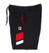 FILA-LOGO WITH STRIPS-MENS SHORTS | BLACK